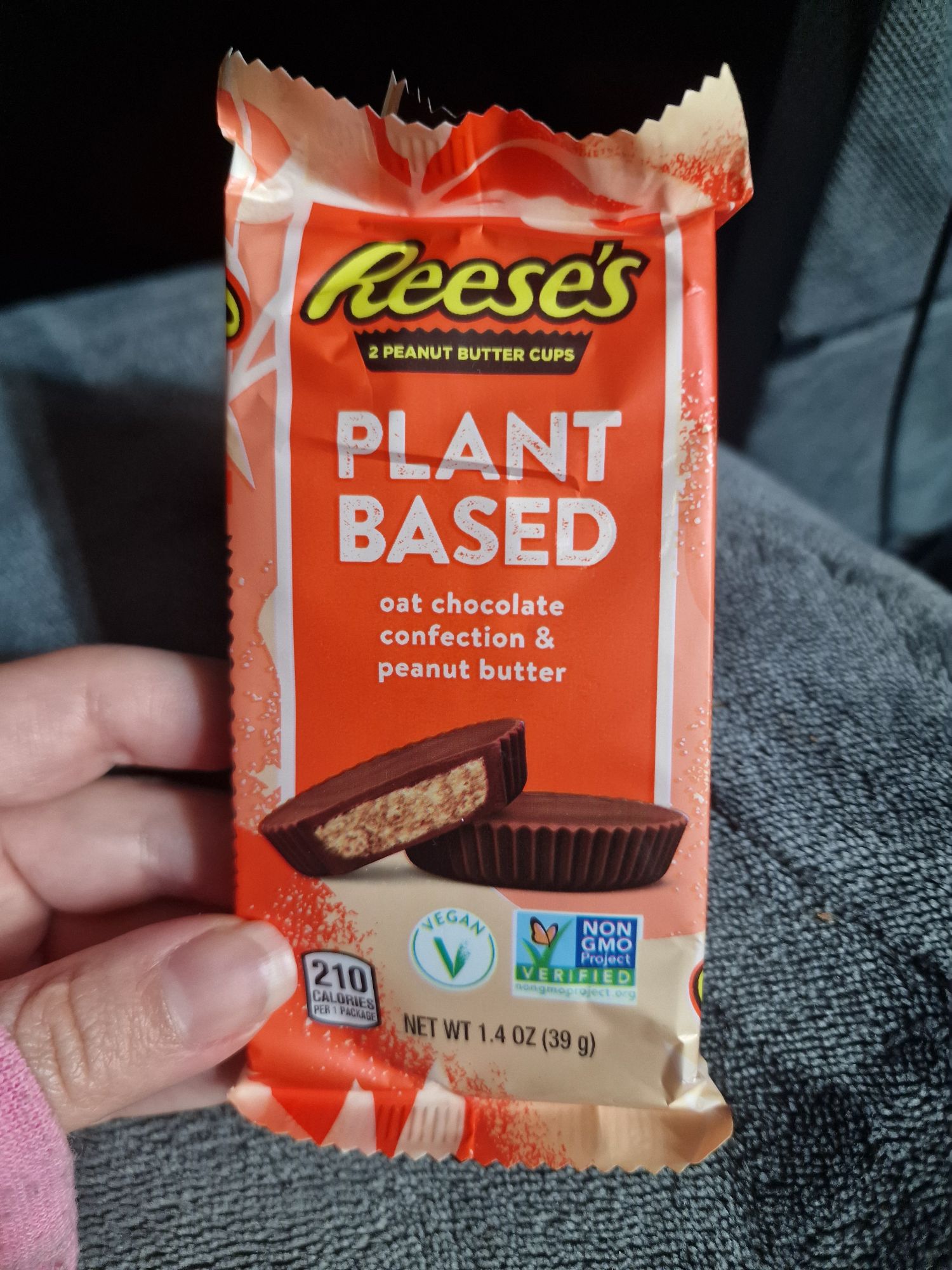 Reese's plant based peanut butter cups  Taylor Talks Vegan